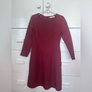 Cranberry MM La Fleur long sleeved dress.